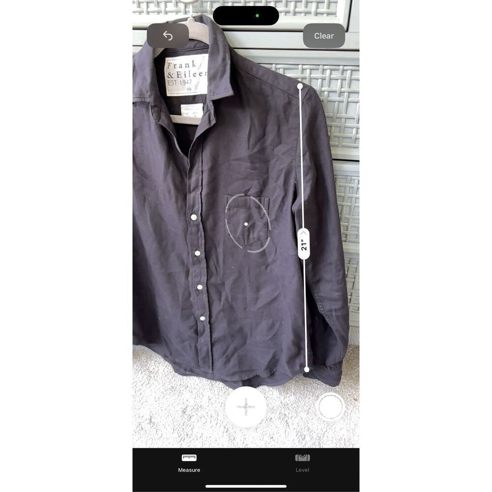 FRANK & EILEEN Eileen Featherweight In Navy, XXS $228 D17 - Picture 6 of 7